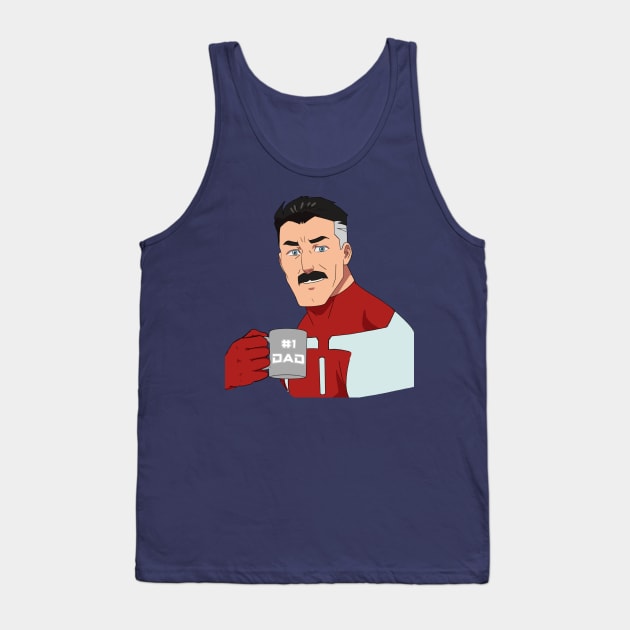 #1 Dad Tank Top by Concentrated